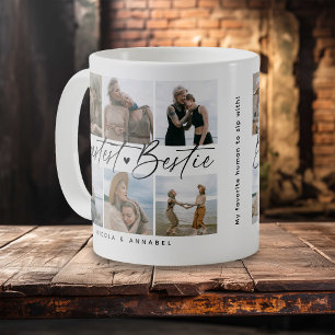 'Beste beste Freundin' Freunde Andenken Foto-Colla Kaffeetasse