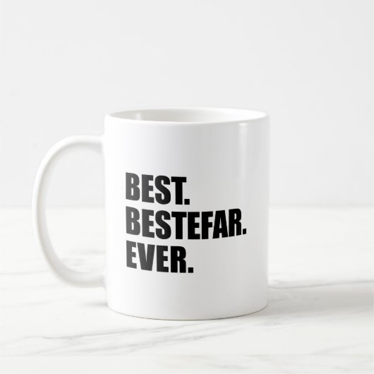 Beste Bestefar überhaupt norwegische Kaffeetasse (Links)