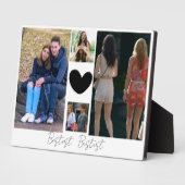 Beste Bestie' Freunde halten Foto Collage Fotoplatte (Seite)