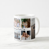 'Beste Bestie' Freunde Keepake Foto Collage halten Kaffeetasse (VorderseiteRechts)