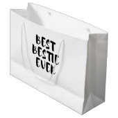 Beste bestie große geschenktüte (Vorderseite Schrägansicht)