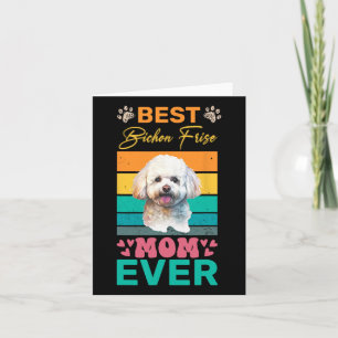 Beste Bichon Frise Mama je Hund Lover Mama Karte