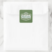 Beste Bieraufkleber Quadratischer Aufkleber (Tasche)