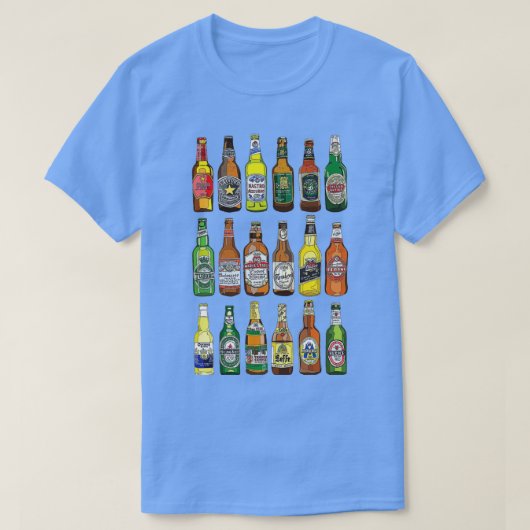 Beste Bierflaschen T T-Shirt (Design vorne)