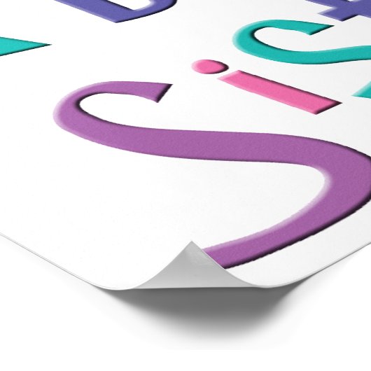 Beste Big Sister Poster (Ecke)