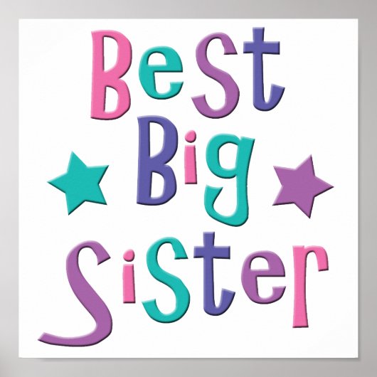 Beste Big Sister Poster (Vorne)