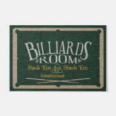Beste Billard Zimmerdekoration, Billard Zimmer Rug Fußmatte (Vorderseite)