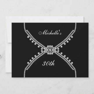 Beste Black Birthday Party Einladung