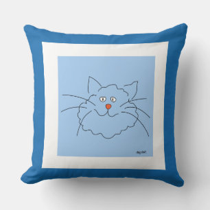 Beste blaue Katze Kissen