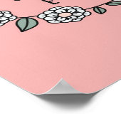 Beste Blume für Mama | Beste Geschenke für Mama Poster (Ecke)