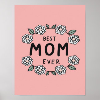 Beste Blume für Mama | Beste Geschenke für Mama Poster