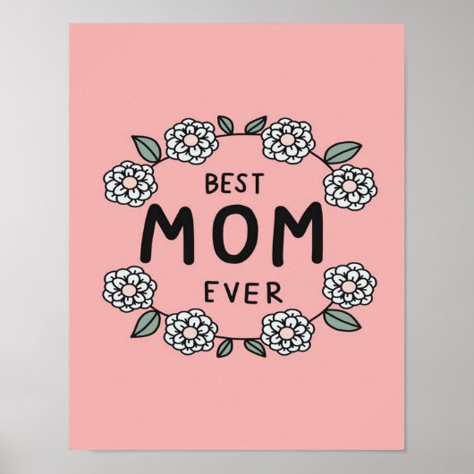 Beste Blume für Mama | Beste Geschenke für Mama Poster (Vorne)