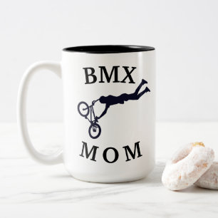 Beste "BMX MAMA" jemals! Muttertag Zweifarbige Tasse