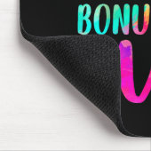 Beste Bonus-Mama ever farbenfroh Mousepad (Ecke)
