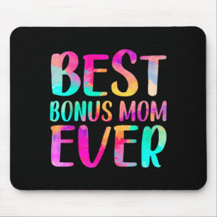 Beste Bonus-Mama ever farbenfroh Mousepad