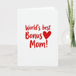 Beste Bonus-Mama Herz Karte