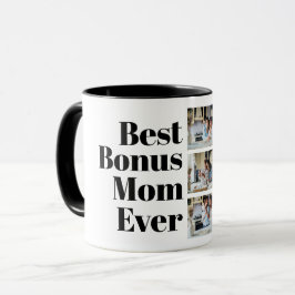 Beste Bonus-Mama je Stepmutschenke 3 FotoCollage Tasse