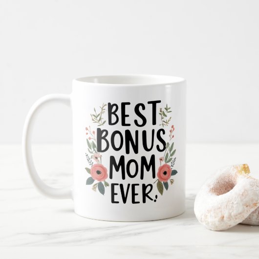 Beste Bonus-Mama je Tasse - Nachdenkliches Funny G (Mit Donut)
