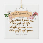 Beste Bonus-Mama Keramikornament (Rückseite)