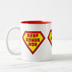 Beste Bonus-Mama Muttertag Zwei-Tonen-Kaffee-Tasse Zweifarbige Tasse