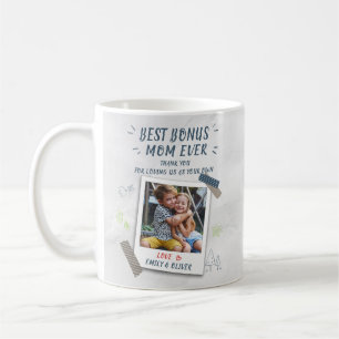 Beste Bonus-Mama Muttertags-Stiefmutter-Foto Kaffeetasse