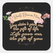 Beste Bonus-Mama Quadratischer Aufkleber (Vorderseite)