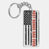 Beste Bonus-Vater-Flag Schlüsselanhänger (Vorderseite links)