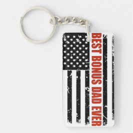 Beste Bonus-Vater-Flag Schlüsselanhänger