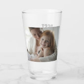 Beste Bonusmutter je Personalisiertes Foto Glas (Rückseite)
