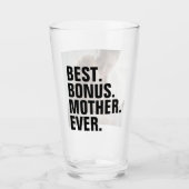 Beste Bonusmutter je Personalisiertes Foto Glas (Vorderseite)