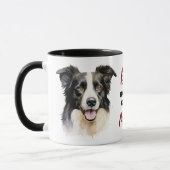 Beste Border Collie Hundemutter Tasse (Links)