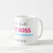 BESTE BOSS-COVID-PANDEMIE KAFFEETASSE (VorderseiteRechts)