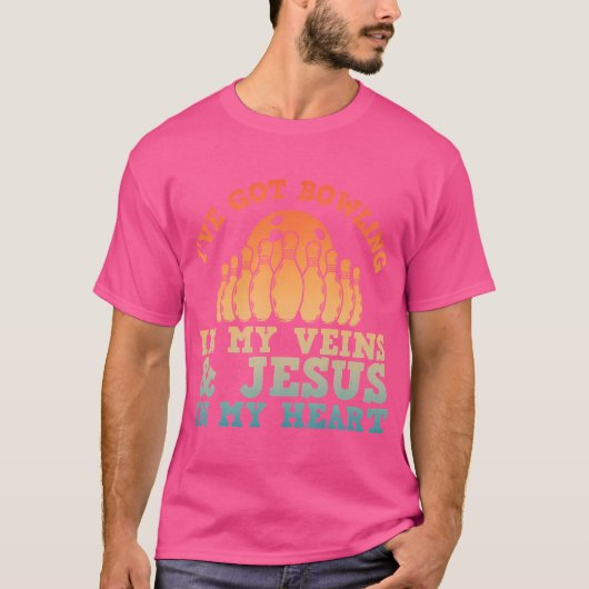 Beste Bowling-Design Männer Frauen Jesus Christlic T-Shirt (Vorderseite)