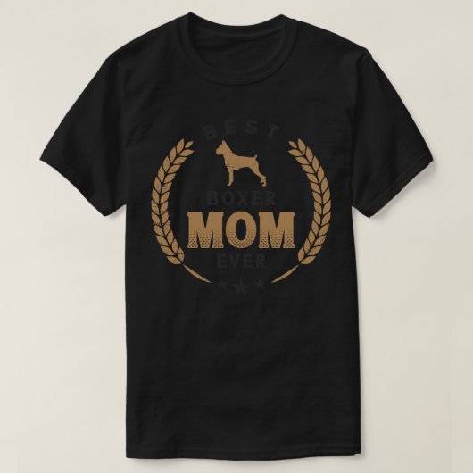 Beste Boxer Mama je Niedlicher deutscher Boxer Dog T-Shirt (Design vorne)