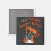 Beste Boxer-Mommy je Magnet (Vorderseite/Rückseite)