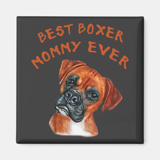 Beste Boxer-Mommy je Magnet (Vorne)