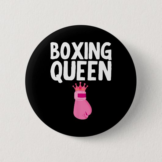 Beste Boxkunst für Mädchen Frauen Handschuhe Boxen Button (Vorderseite)