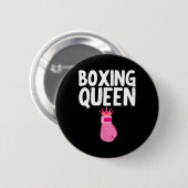 Beste Boxkunst für Mädchen Frauen Handschuhe Boxen Button (Vorne & Hinten)