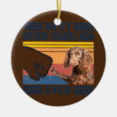 Beste Boykin Spaniel Mama Ever Funny Dog Mama Keramik Ornament (Vorne)
