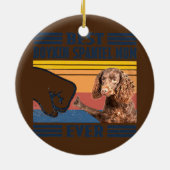 Beste Boykin Spaniel Mama Ever Funny Dog Mama Keramik Ornament (Hinten)