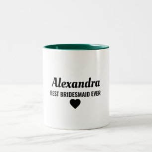 Beste Bridesmaid Zweifarbige Tasse