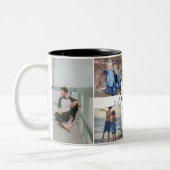 Beste Brüder je Foto Collage Keepake Geschenk Zweifarbige Tasse (Links)