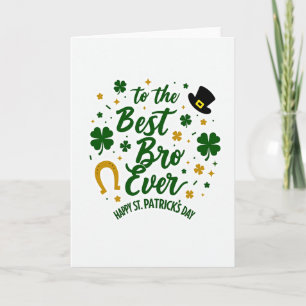Beste-Bruders-St.-Patricks-Tag-Karte Karte