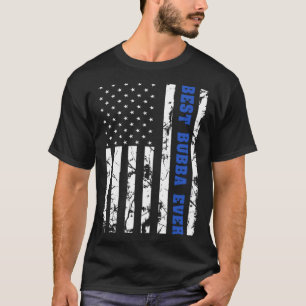 Beste Bubba je US-Vintage Flagge Patriotic Grandfa T-Shirt