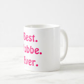 Beste Bubbe Tassen-perfektes Geschenk für jüdische Kaffeetasse (VorderseiteRechts)