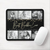 Beste Bubbie je Gold Glitzer 6 Collage Chic Mousepad (Mit Mouse)