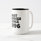 Beste Buddies seit 1996 Design Zweifarbige Tasse (VorderseiteRechts)