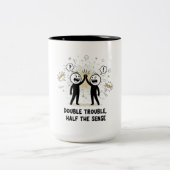 Beste Buddies seit 1996 Design Zweifarbige Tasse (Mittel)