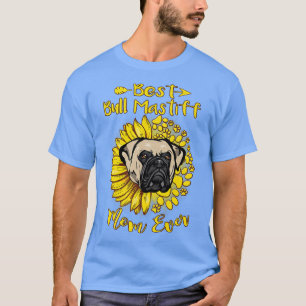 Beste Bull Mastiff Mama Jung Sonnenblume Sonnenblu T-Shirt