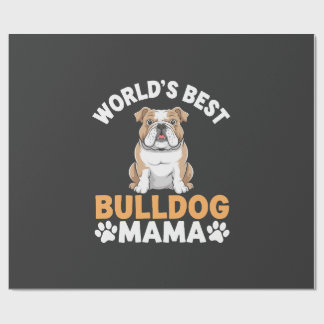 Beste Bulldogge-Mama der Welt Geschenkpapier